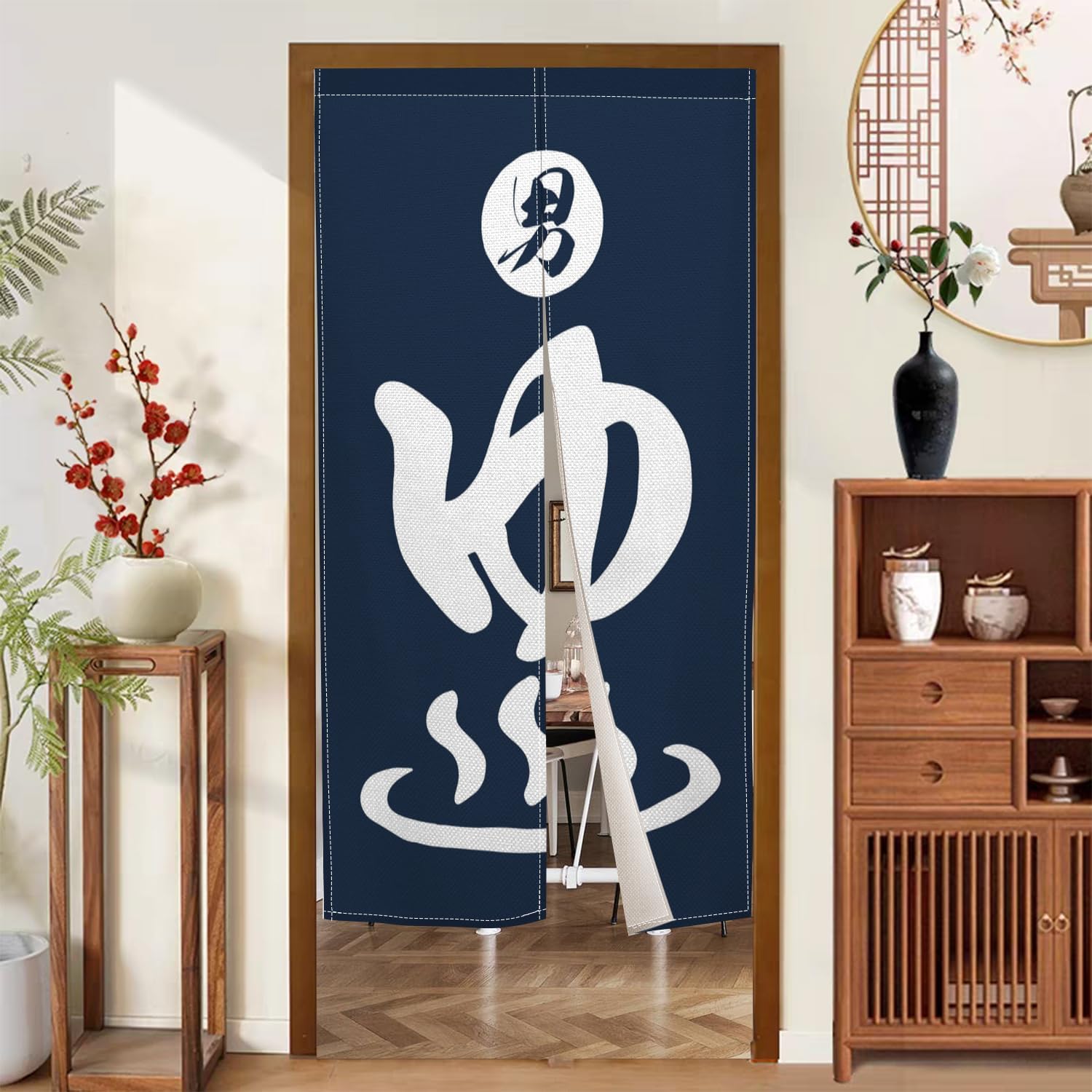 Noren Curtain Doorway - Długa japońska zasłona Noren na drzwi,