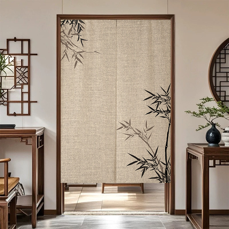 VIKAMA Ink Bamboo Noren Door C – Noren Curtain Doorway recenzja i cena