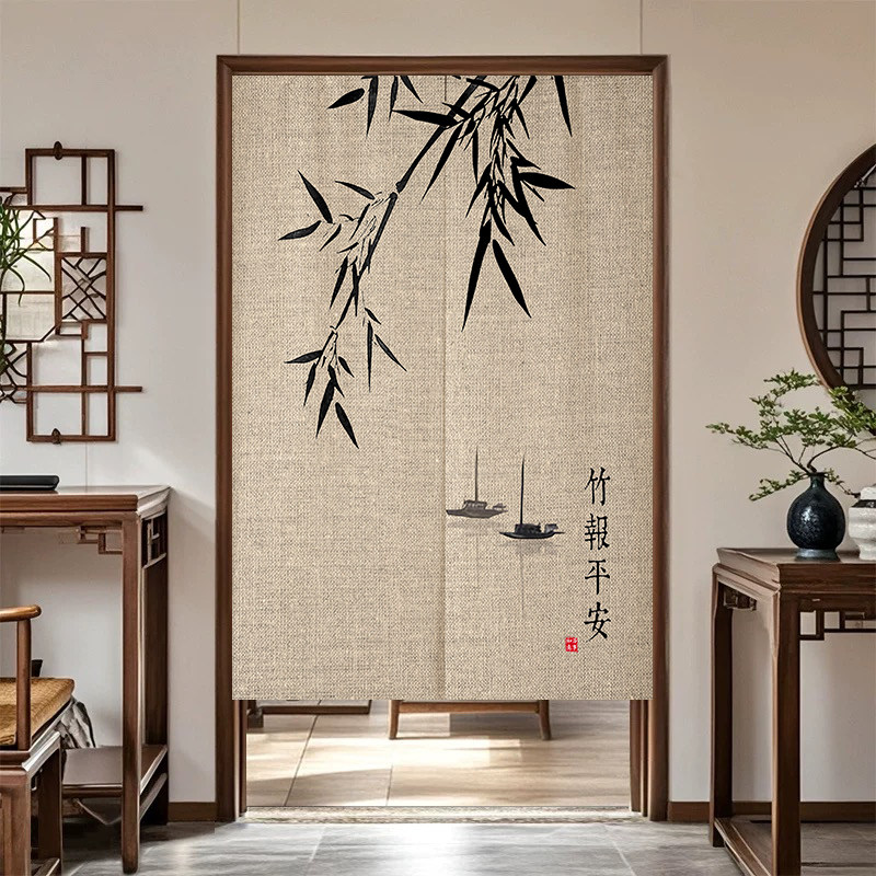 VIKAMA Ink Bamboo Noren Door C – Noren Curtain Doorway recenzja i cena