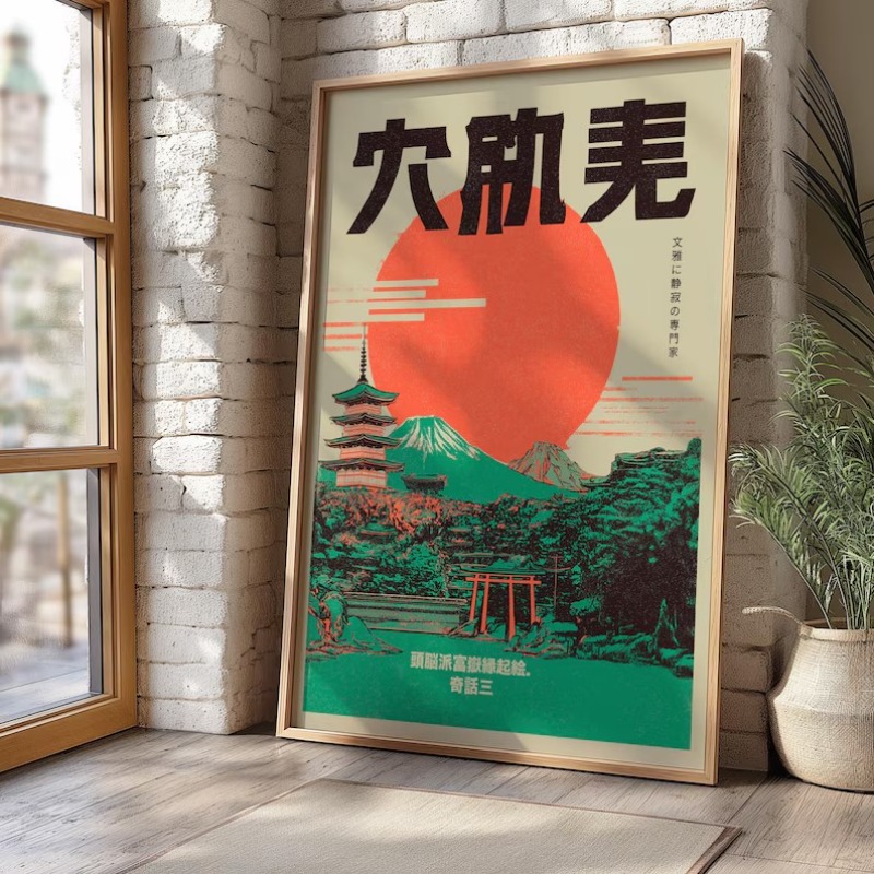 Retro Pop Japoński Plakat Wyst – Japanese Lifestyle Gifts recenzja i cena
